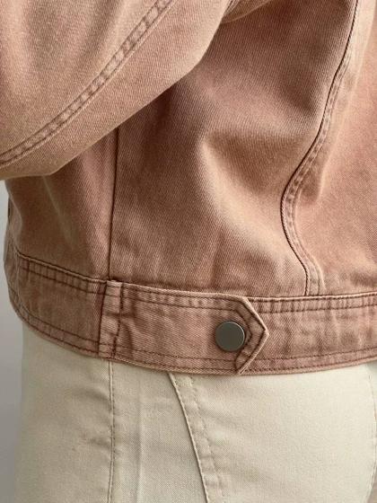 کت جین دو رنگ کد 3480