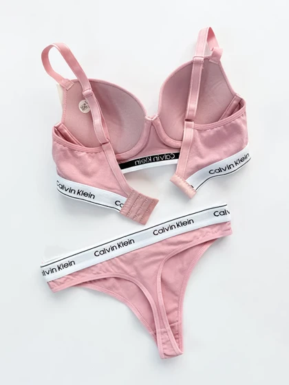 ست شورت بکلس و سوتین فنر دار نخ پنبه کلوین کلاین Calvin Klein