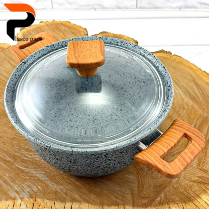 قابلمه 20 ونیز دسته چوبی درب پیرکس طوسی هاناتک