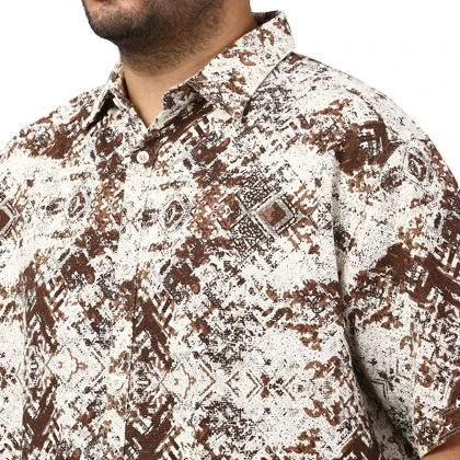 پیراهن آستین کوتاه کنفی مردانه برند مد مدل 14211114