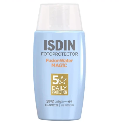 کرم ضد آفتاب رنگی ایزدین ISDIN مدل فیوژن واتر مجیک SPF50 حجم 50ml