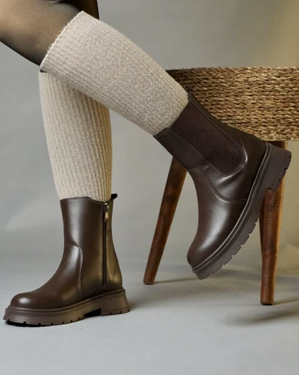 کفش زمستانی زنانه نیم بوت کاترین