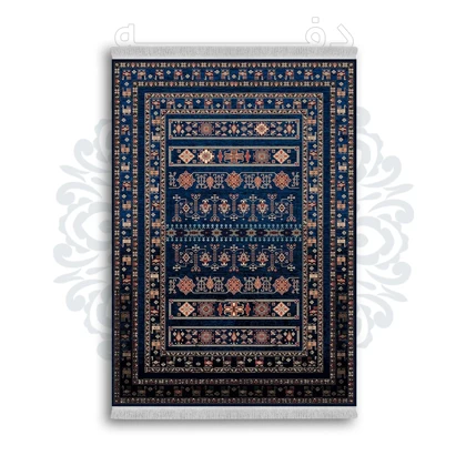 *جدید* فرشینه از جنس پارچه شانل مخمل ترک طرح فانتزی برند دفه کد 829