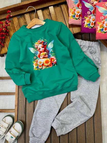 بلوز شلوار فرشته و باغ گل