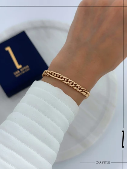 دستبند زنانه کارتیه بافت کوبیده