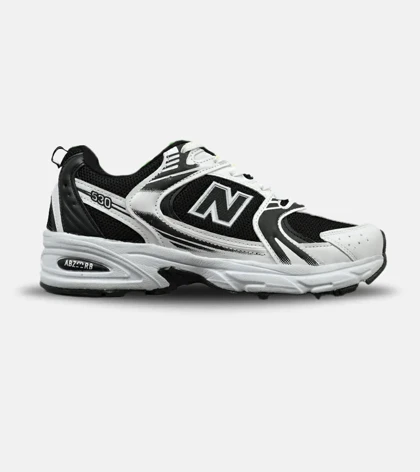 کفش کتانی مردانه و زنانه سفید مشکی NEW BALANCE 530