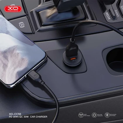 شارژر فندکی ایکس او XO مدل CC56 توان 30 وات با کابل