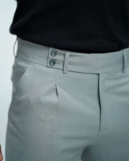 شلوار پارچه‌ای مردانه کمر انگلیسی