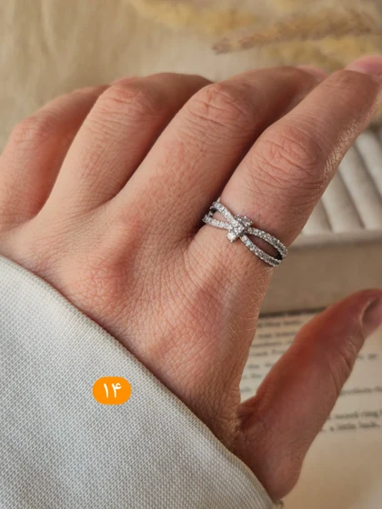 انگشتر جواهری فری سایز 15 مدل