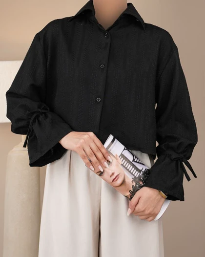 شومیز مشکی روبین کد 29254