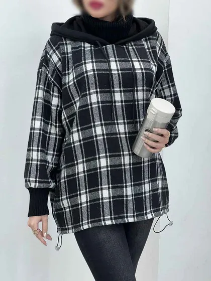 هودی چهارخونه پایین گت مهدیس