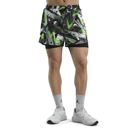 شلوارک کشاله دار ورزشی مردانه مدل 4K1103 سبز