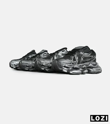 کفش کتانی مردانه و زنانه مشکی خاکستری Balenciaga