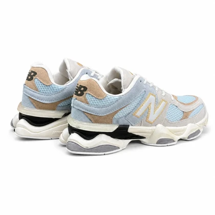 کفش کتانی مردانه مدل نیوبالانس 9060 آبی طوسی کرم New Balance 9060