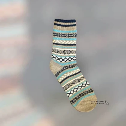 جوراب ساق‌دار پشمی زمستانه