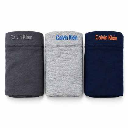 پک 3 عددی شورت مردانه باکسر کلوین کلاین (Calvin Klein) نخی، ضد حساسیت