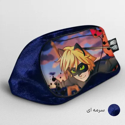 چشم بند بچگانه کاوا ماسک مدل دختر کفشدوزکی کد8