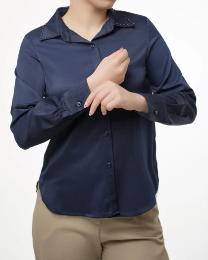 شومیز یقه مروارید