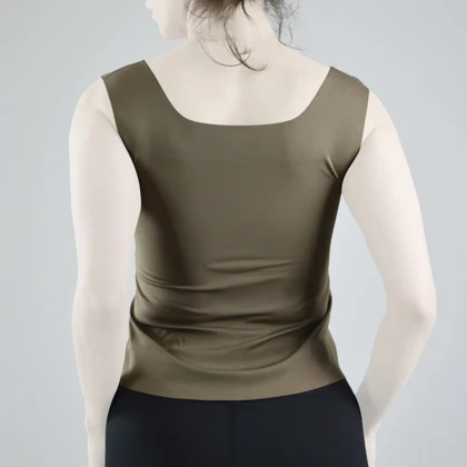 تاپ کاپ‌دار ورزشی زنانه مدل 6030 قهوه‌ای