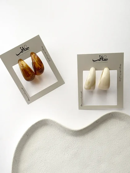 گوشواره های حلقه‌ای پاییزی