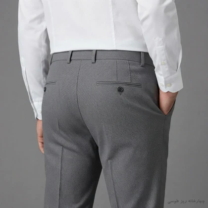 شلوار پارچه ای مردانه چهارخانه ریز 169305