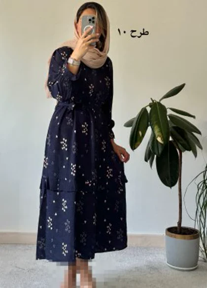 پیراهن مانتویی نارین