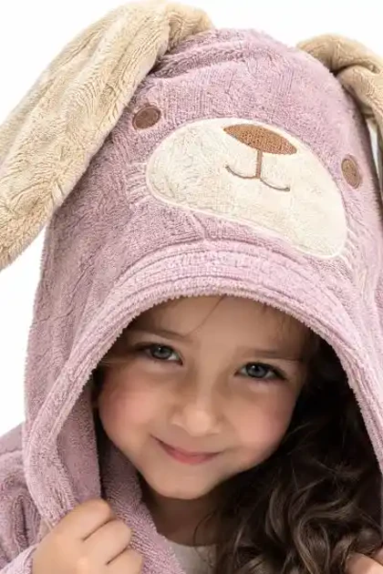 حوله تن پوش بچه‌گانه طرح سگ گوش دار
