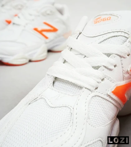 کفش کتانی زنانه سفید نارنجی NEW BALANCE 9060