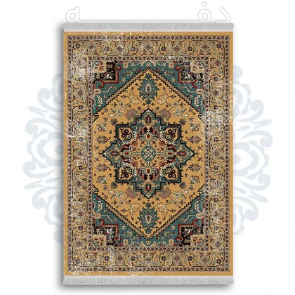 فرشینه از جنس پارچه هازان مخمل ترک طرح گلیم برند دفه کد DDGG 73