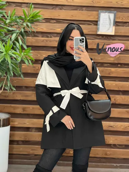 بارانی ترکیبی ژیله سفید