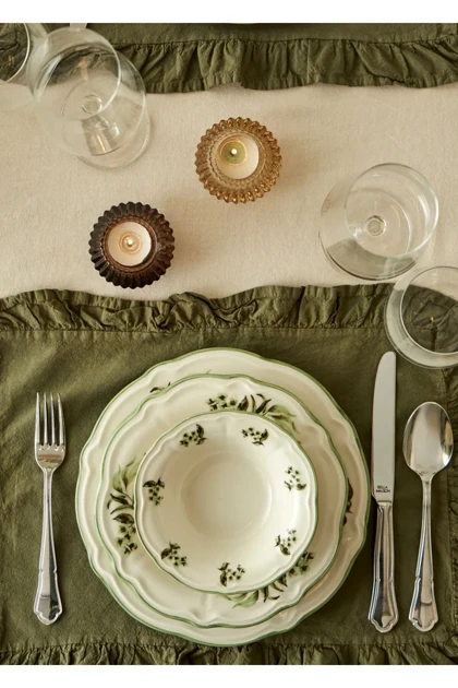 سرویس غذاخوری 12 نفره Bella Maison مدل Julia Stoneware - سبز