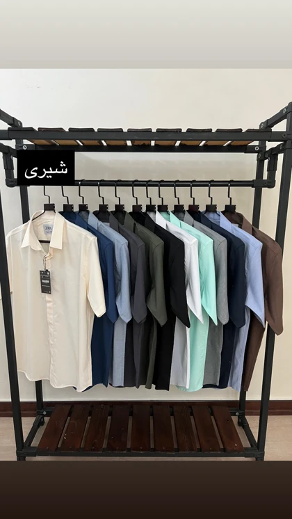 پیراهن آستین کوتاه ساده قابپک مخفی 2655