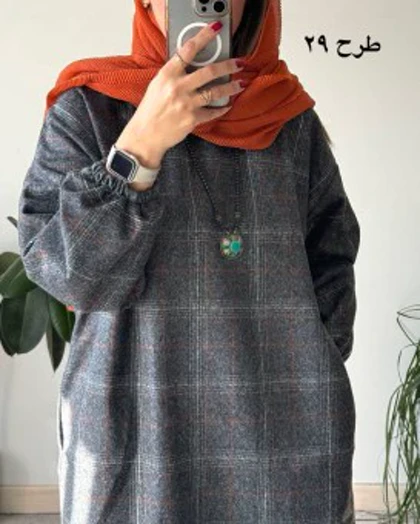 کفتان پشمی چهارخونه دیبا 7