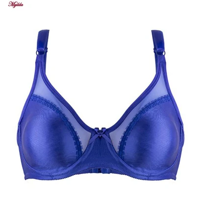 سوتین پرسی زنانه لین مدل فنردار آبی کد 4680-743