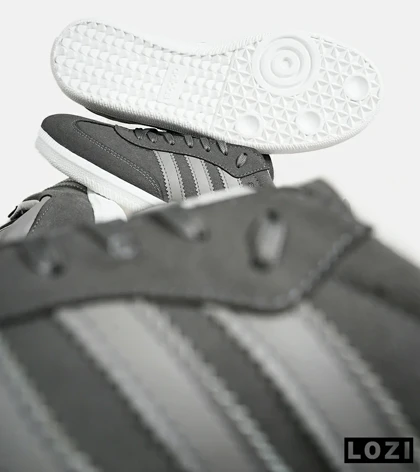 کفش کتانی مردانه و زنانه طوسی ADIDAS Samba مدل 7298