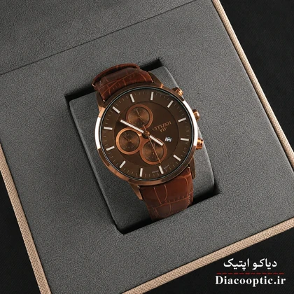 ساعت مچی مردانه موتور ژاپن برند سیتیزن مدل Do1281 چرمی