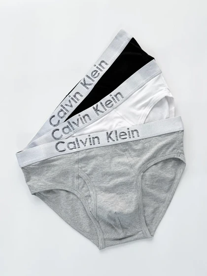 شورت اسلیپ مردانه نخ پنبه کلوین کلاین Calvin Klein بسته 3 عددی