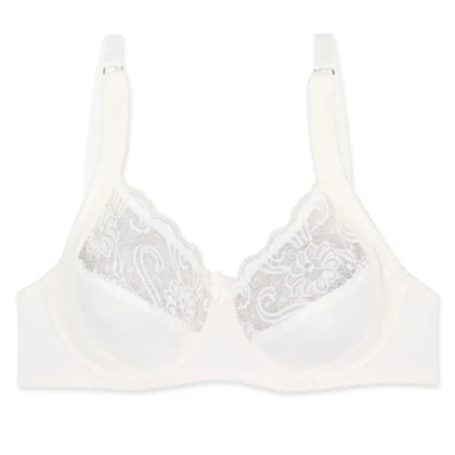 سوتین مینی مایزر دانتل فنردار سفید Ema اما کد 3100