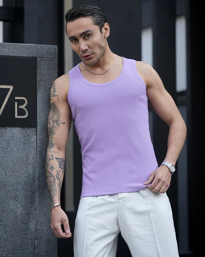 رکابی تنک تاپ ساده کوپ آیسان اسلامی یاسی