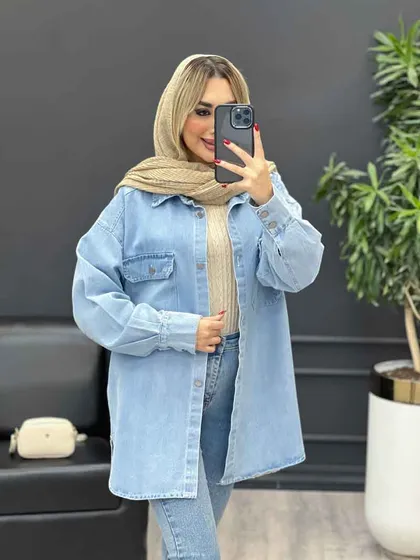 مانتو جین دو جیب
