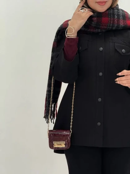 3565-مانتو کتان پیکو