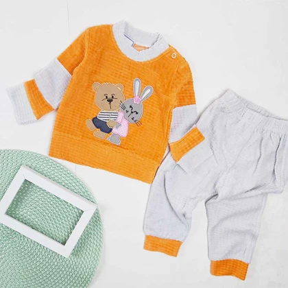 بلوز و شلوار نوزادی خرس و خرگوش