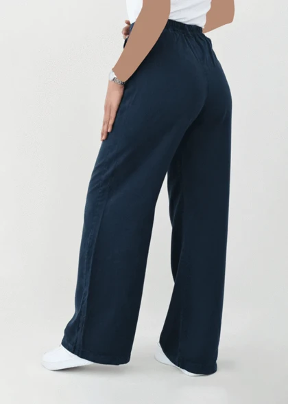 شلوار سیلک پشت کش