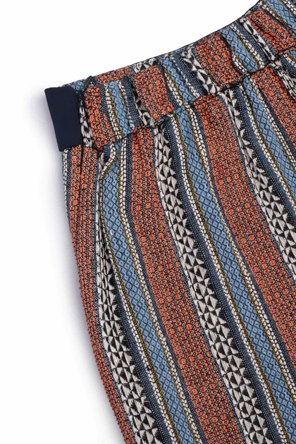 شلوار لینن ژاکارد - 8098