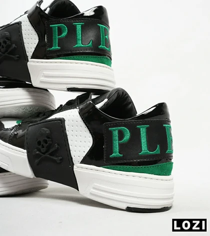 کفش اسنیکرزمشکی سفید سبز PHILIPP PLEIN