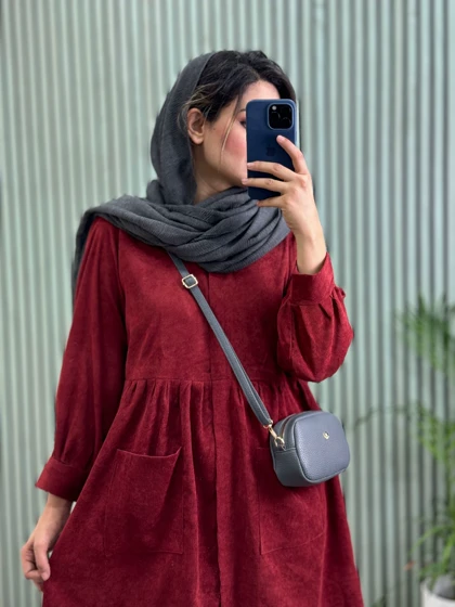 پیراهن مانتویی دوجیب