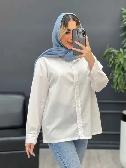 شومیز ساده سفید