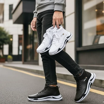 کفش ساق‌دار مردانه EMTO-سفید