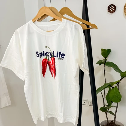 تیشرت باکسی زنانه مدلSummer