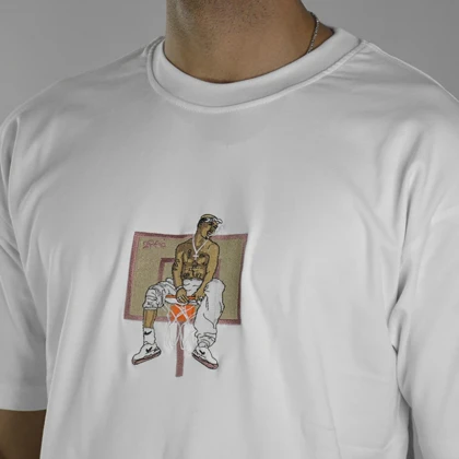 تیشرت اسپرت نایک مدل CMP-Tupac Shakur-3E852 سفید